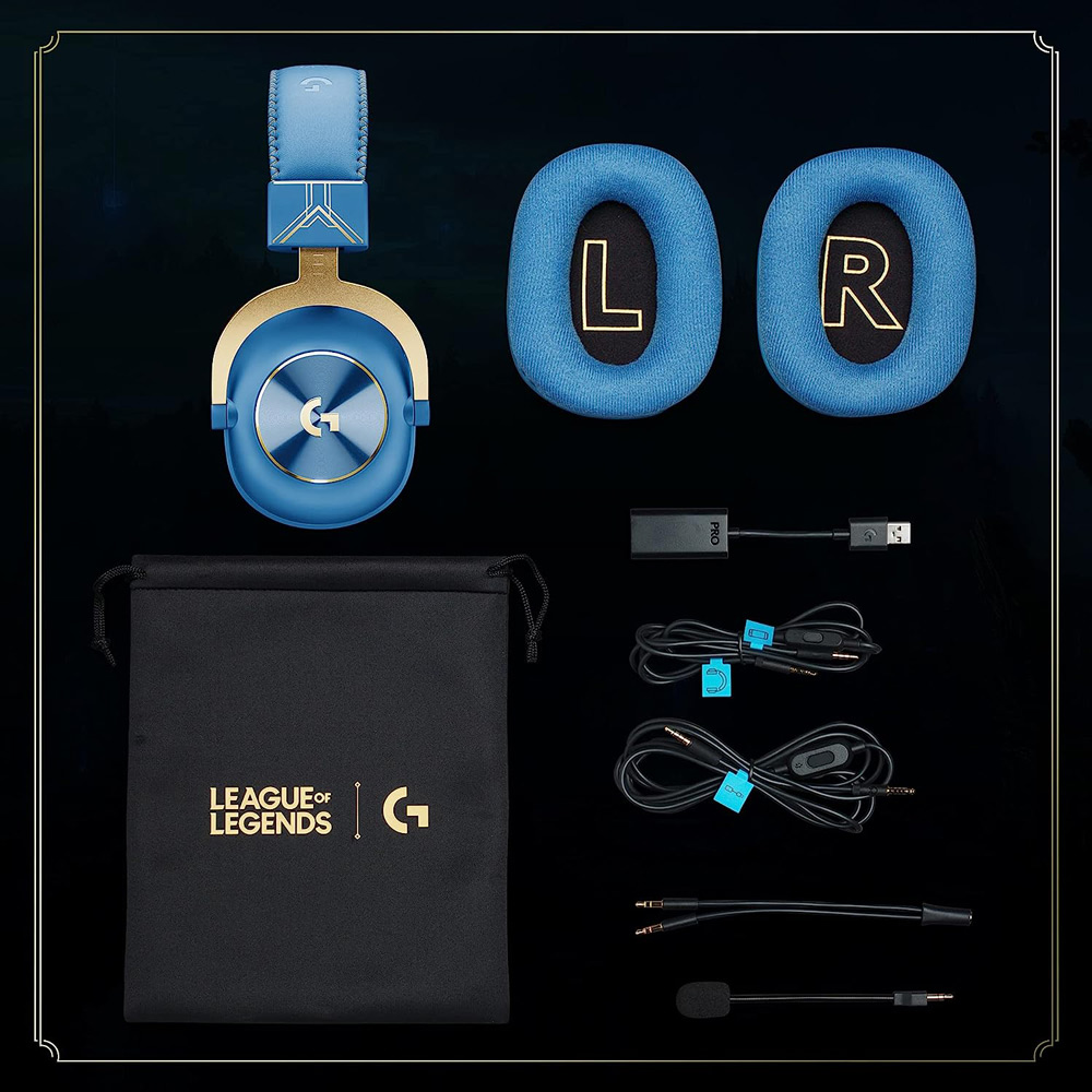 LOGITECH G PRO X LEAGUE OF LEGENDS PRO G 55MM DRIVERS BLUE VOICE